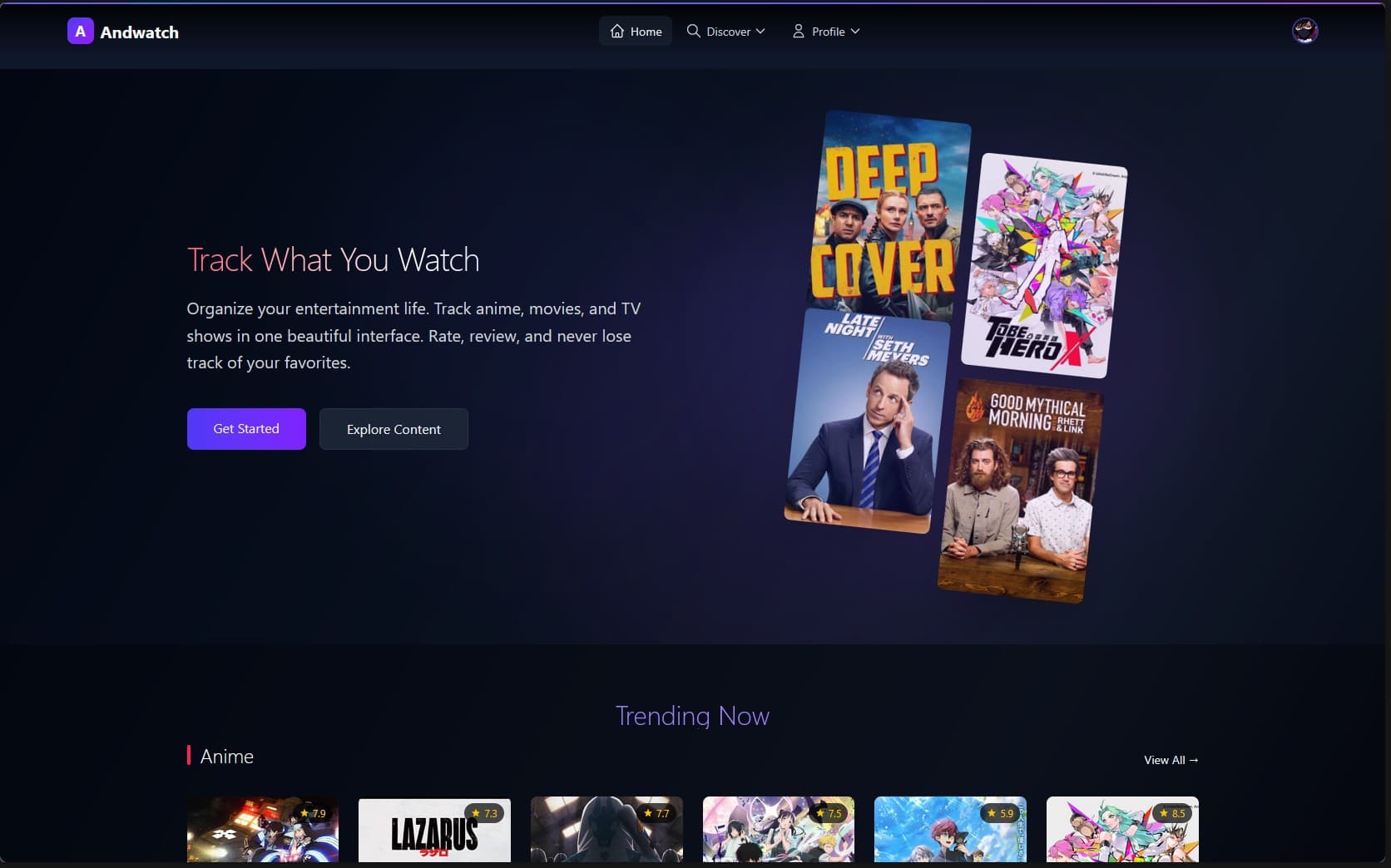AndWatch - ფილმების, სერიალების და ანიმეების ტრეკინგი - 1